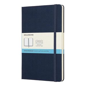 Moleskine Dotted Hard Notebook Large - Sapphire Blue