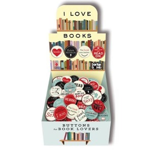 I Love Books Button (Assortment - Includes 1)
