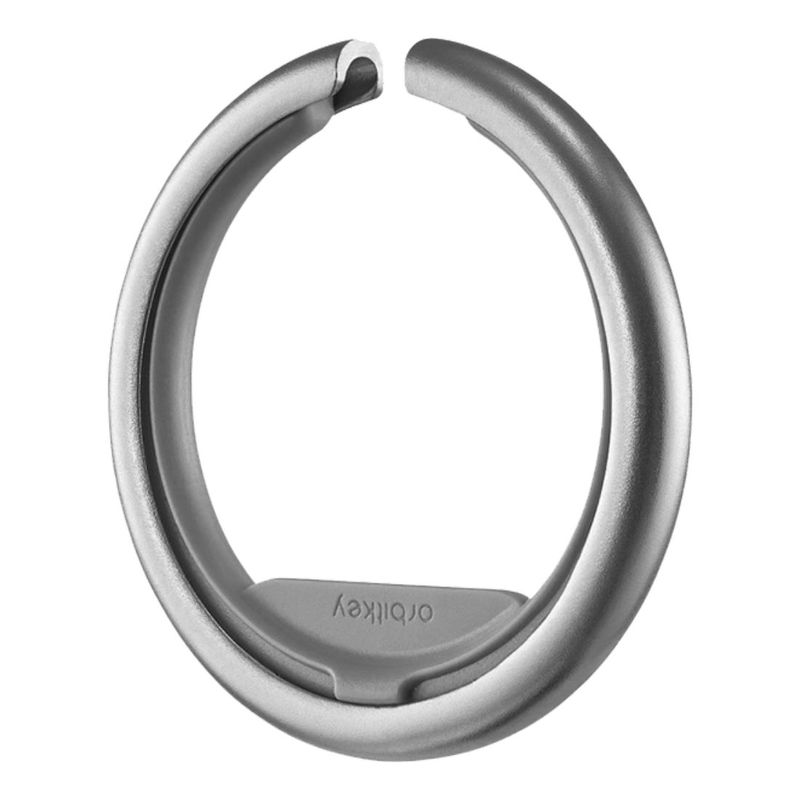 Orbitkey Ring Silver Charcoal Keyring