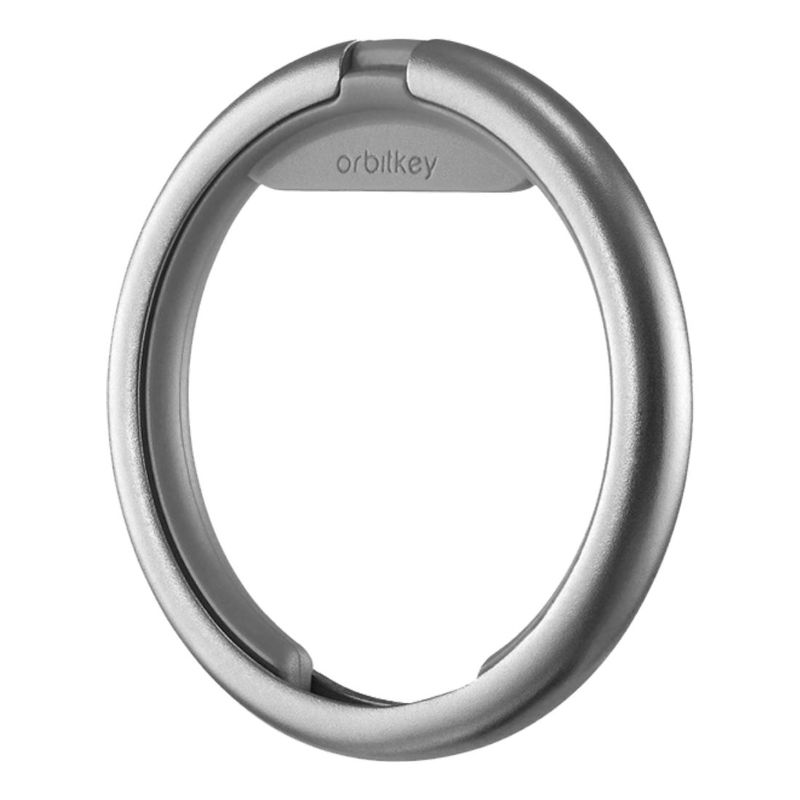Orbitkey Ring Silver Charcoal Keyring