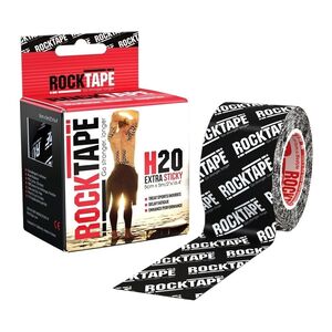 Rocktape H2O Extra Sticky Kinesiology Tape - Logo Black (5cm x 5m)