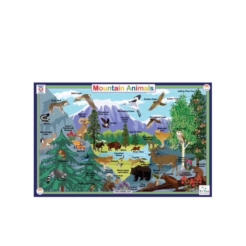 Mountain Animals Placemat