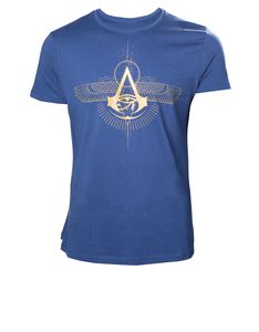 Bioworld Ac Origins Golden Crest Blue Men's T-Shirt