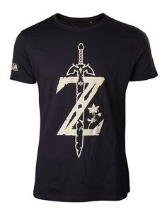 Difuzed Zelda Z With Sword Black Men's T-Shirt