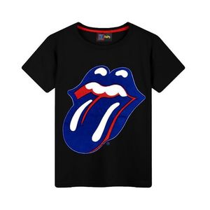 Fabric Flavours Rolling Stones Blue And Loneseome Boy's T-Shirt Black