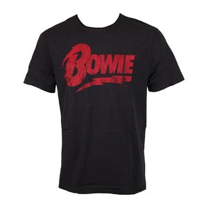 Amplified David Bowie Logo Men's T-Shirt Charcoal