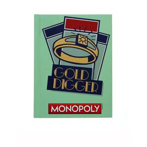 Monopoly Gold Digger Hard Cover Journals 6 InchX8 Inch