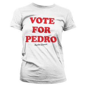 Hybris Napoleon Dynamite Vote for Pedro Girly Women's T-Shirt White