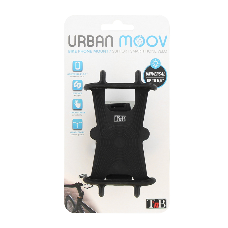 Urban Moov Universal Flexible Smartphone Holder Black for Bike/Scooter