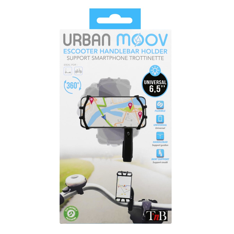 Urban Moov Rotative/Flexible Smartphone Holder Black for E-Sccoter