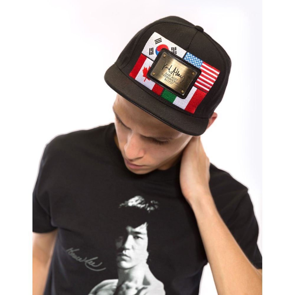 Karl Alley World Flags Antique Snapback Cap