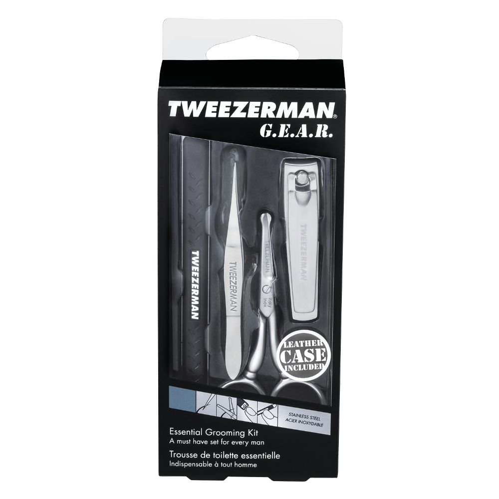 Tweezerman Gear Essential Grooming Kit 4Pcs