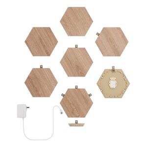 Nanoleaf Elements Hexagons Starter Kit Birchwood (Pack of 7)