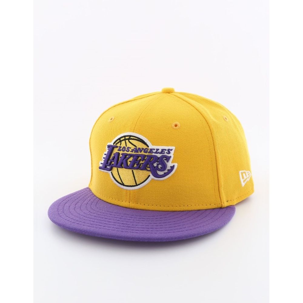 New Era NBA Basic L.A. Lakers Yellow/Purple Cap 7 3/8