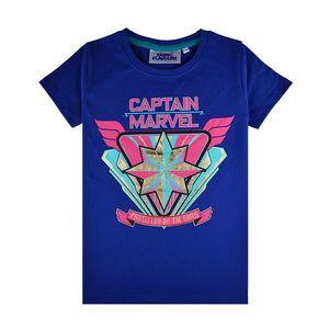 Marvel Captain America Girl's T-Shirt Navy