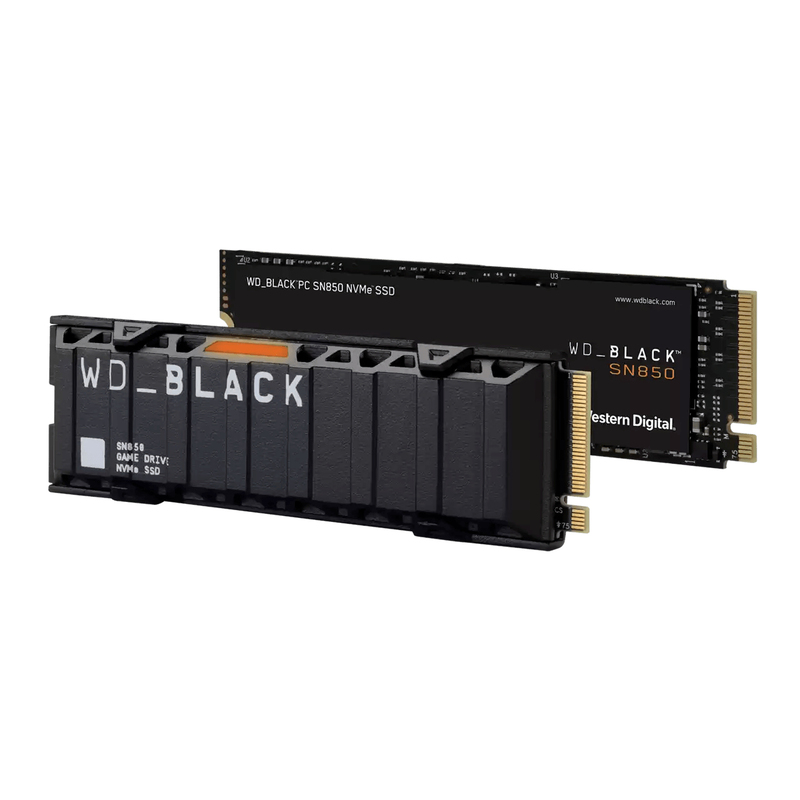 WD Black SN850 NVMe 2TB SSD With Heatsink PCIe Gen4 (Internal Game Drive)