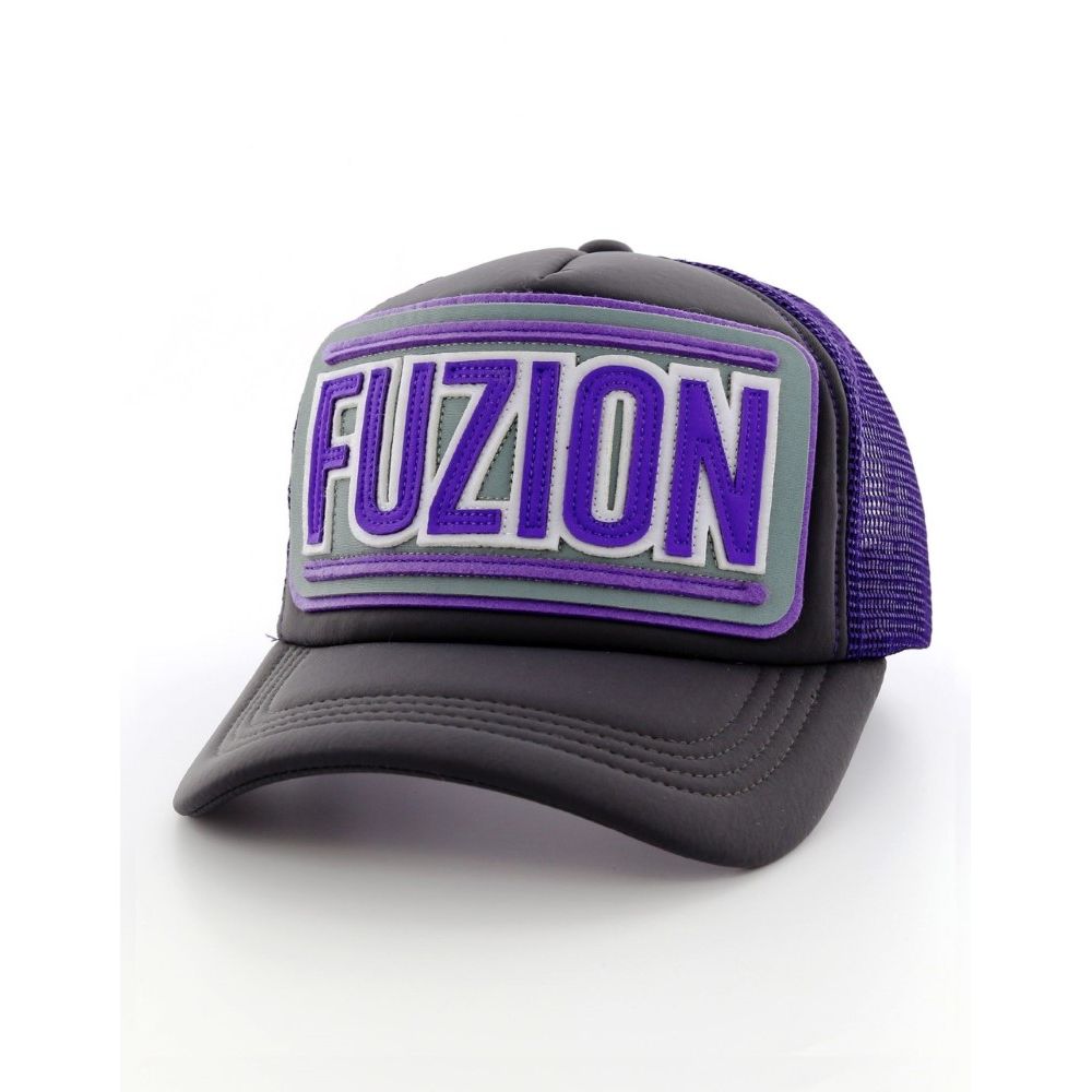 Fuzion Classic 018 Purple Grey Trucker Cap