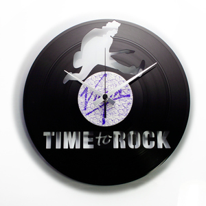 Disc O Clock Time To Rock Vinyl Clock