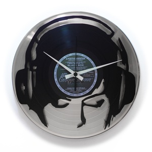 Disc O Clock Djane Work Black Vinyl Clock