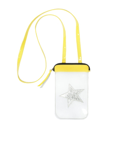 House of Cases Coco Yellow/Silver Star Beach Bag