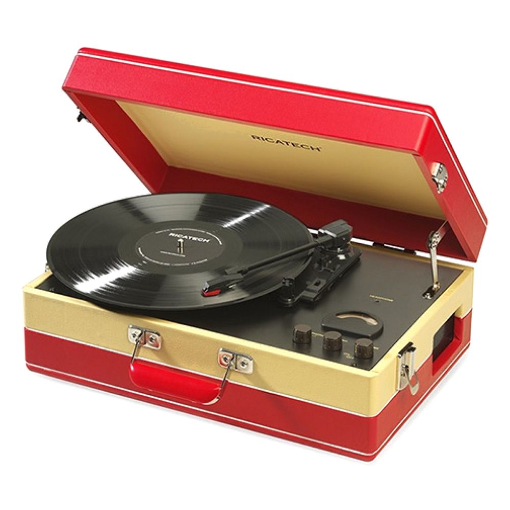 Ricatech RTT95 Suitcase Turntable Red Beige
