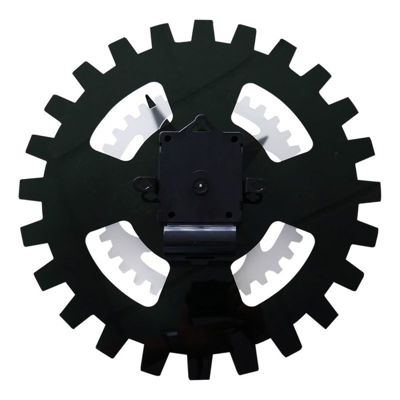 Nextime Moving Gears Wall Clock Black