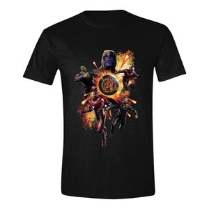 Time City Avengers Endgame Thanos & Avengers Men's T-Shirt Black