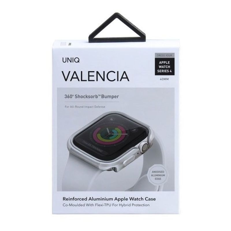 Uniq Valencia Case Silver for Apple Watch 40mm