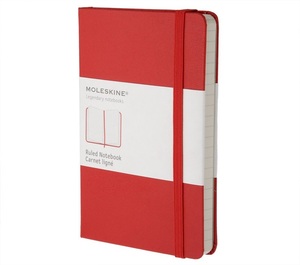 Moleskine Ruled Red Pocket Notebook