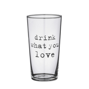 Bloomingville Josephine Drink What You Love Clear Glass