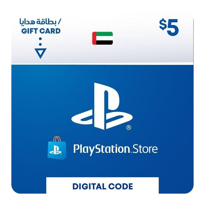 Sony PSN PlayStation Network Wallet Top Up 5 USD - (UAE) (Digital Code)