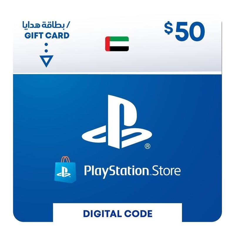 Sony PSN PlayStation Network Wallet Top Up 50 USD - (UAE) (Digital Code)