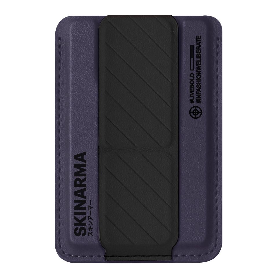 SkinArma Kado Mag-Charge Card Holder With Grip Stand - Purple