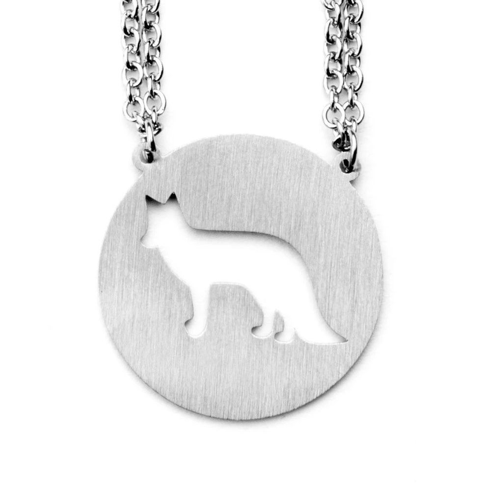 Jaeci Fox Necklace Silver