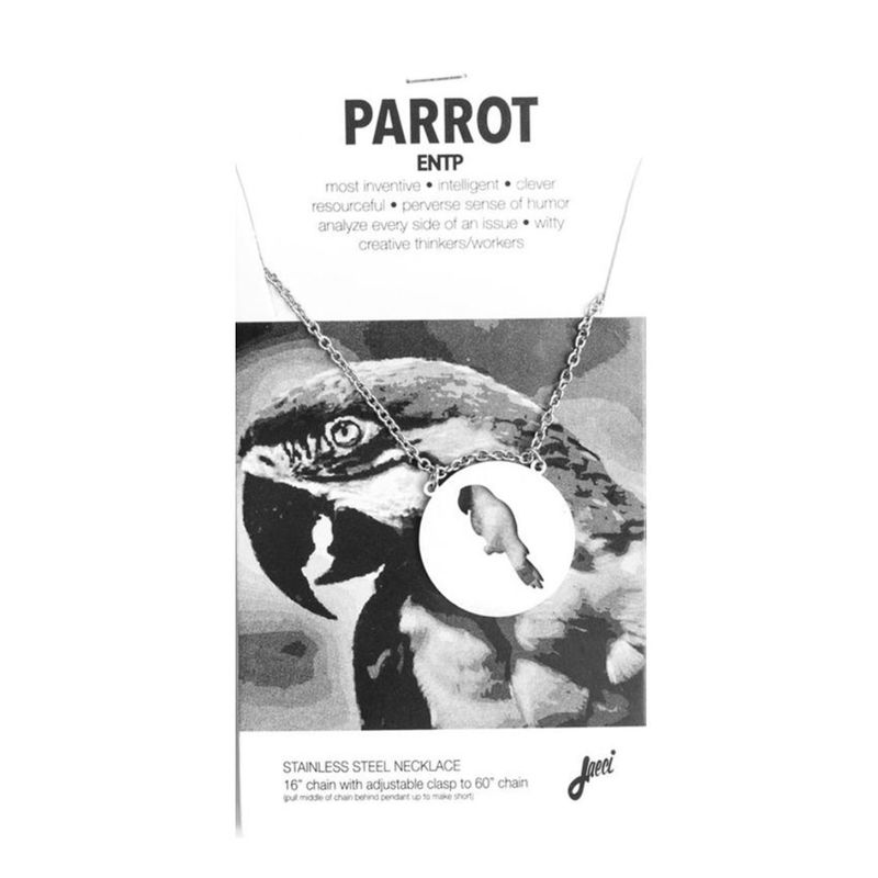 Jaeci Parrot Necklace Silver