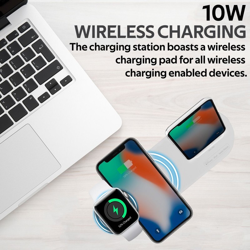Promate Powerstate Mfi Wireless Charging Station Gold