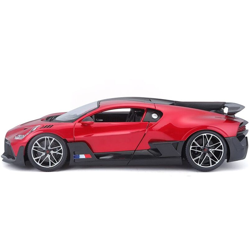 BBurago Bugatto Divo 1.18 Scale Model Car - Matt Grey/Blue or Red/Black (Assortment - Includes 1)