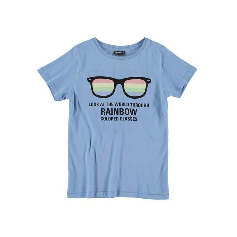 Yporque Rainbow Sunglasses Kids Color-Changing Tee Blue Cadet