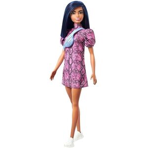 Barbie Fashionista 143 Pink Snake Print Dress Doll GXY99