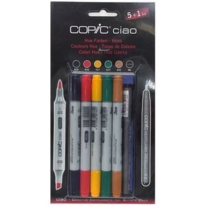 Copic Ciao Refillable Markers 5+1 - Hues (Set of 6)