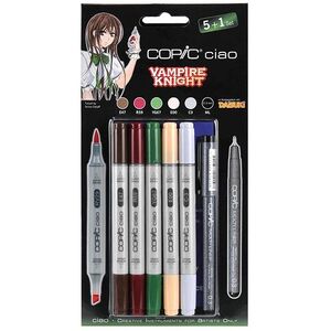 Copic Ciao Refillable Markers 5+1 - Vampire Knight (Set of 6)