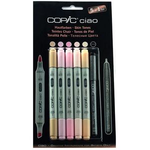 Copic Ciao Refillable Markers 5+1 - Skin Tones (Set of 6)