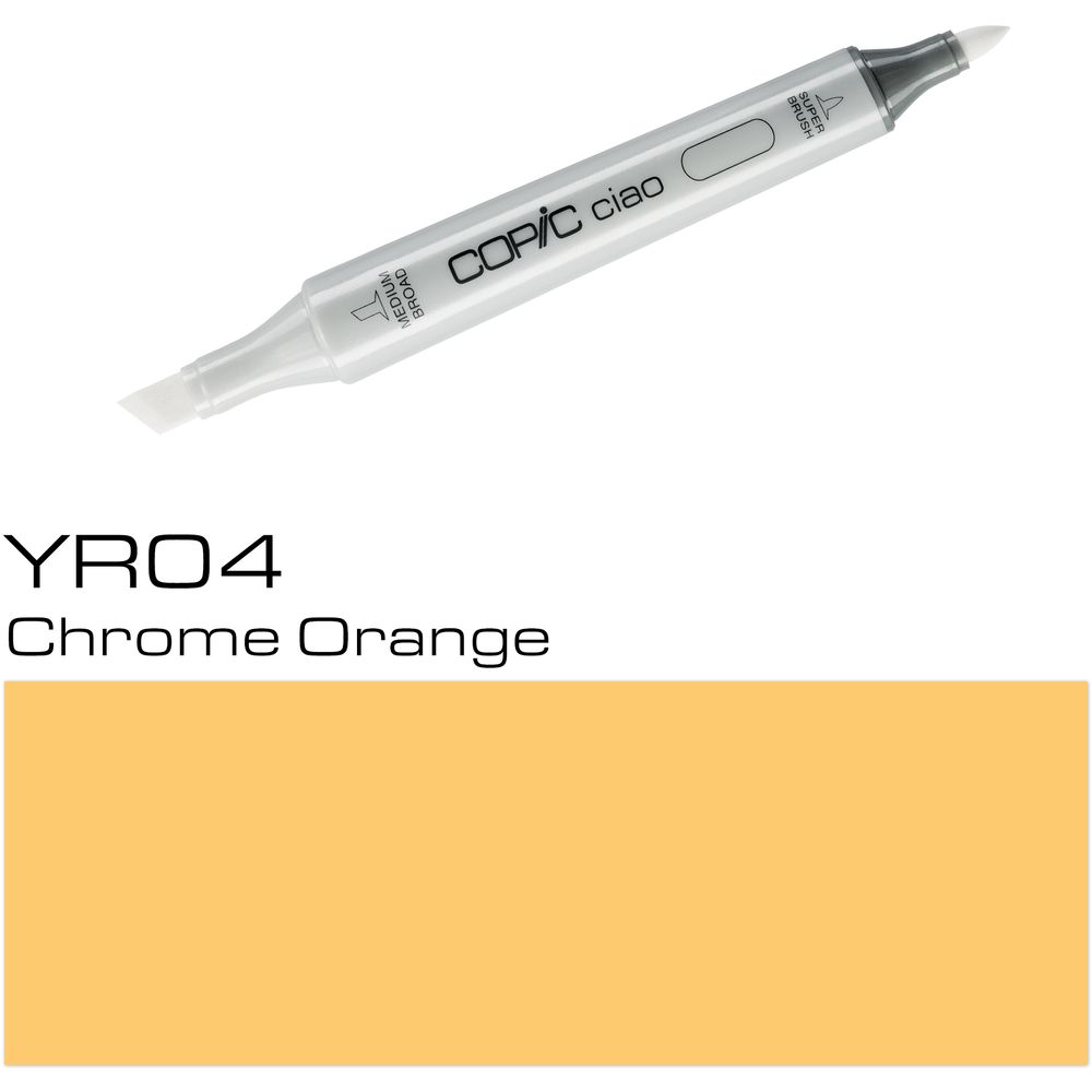 Copic Ciao Refillable Marker - YR04 Chrome Orange