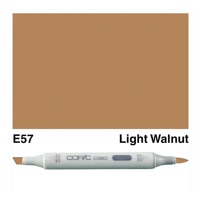 Copic Ciao Refillable Marker - E57 Light Walnut