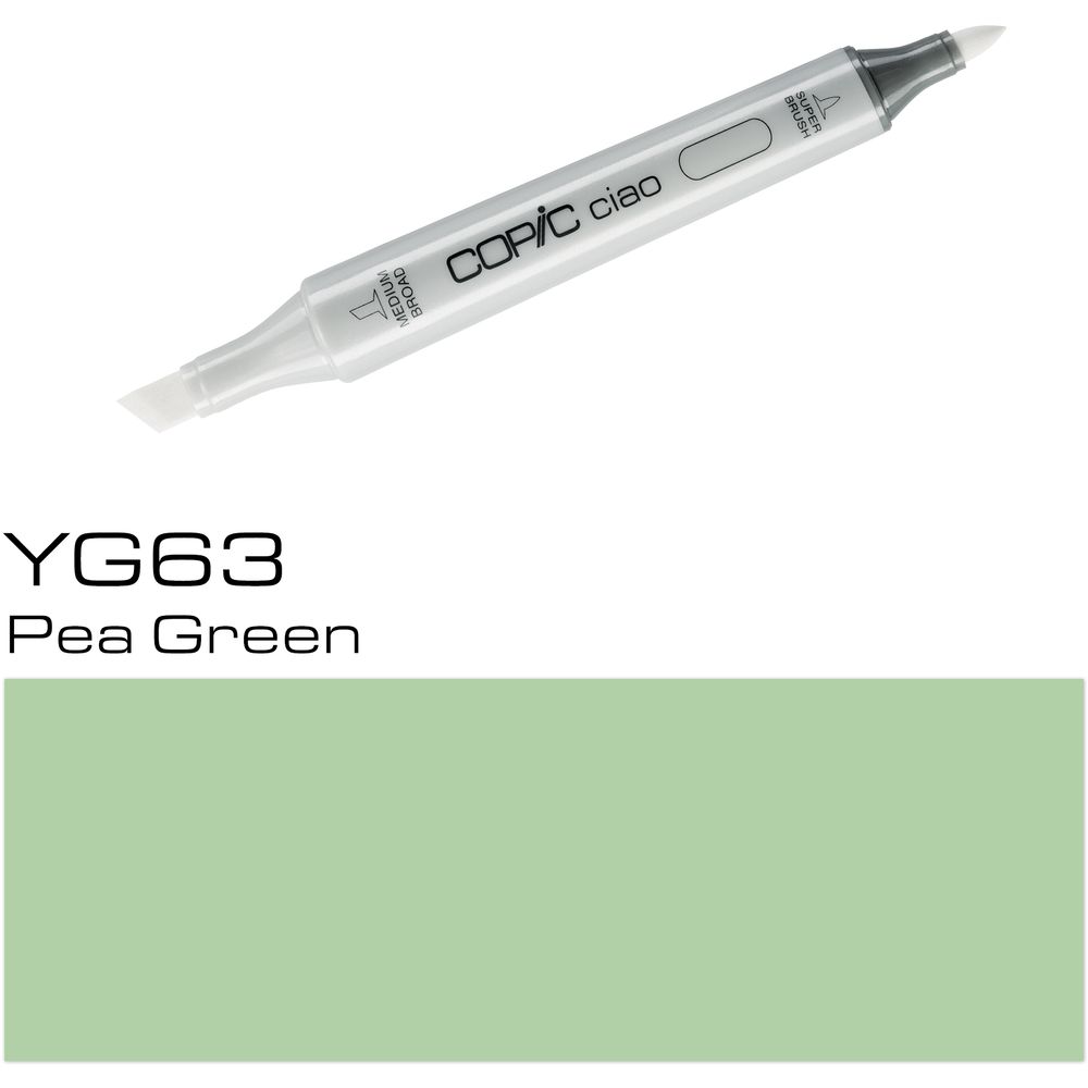 Copic Ciao Refillable Marker - YG63 Pea Green
