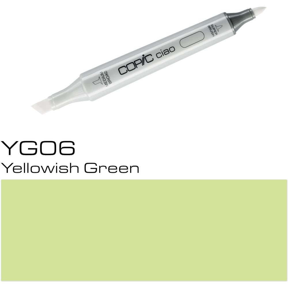 Copic Ciao Refillable Marker - YG06 Yellowish Green