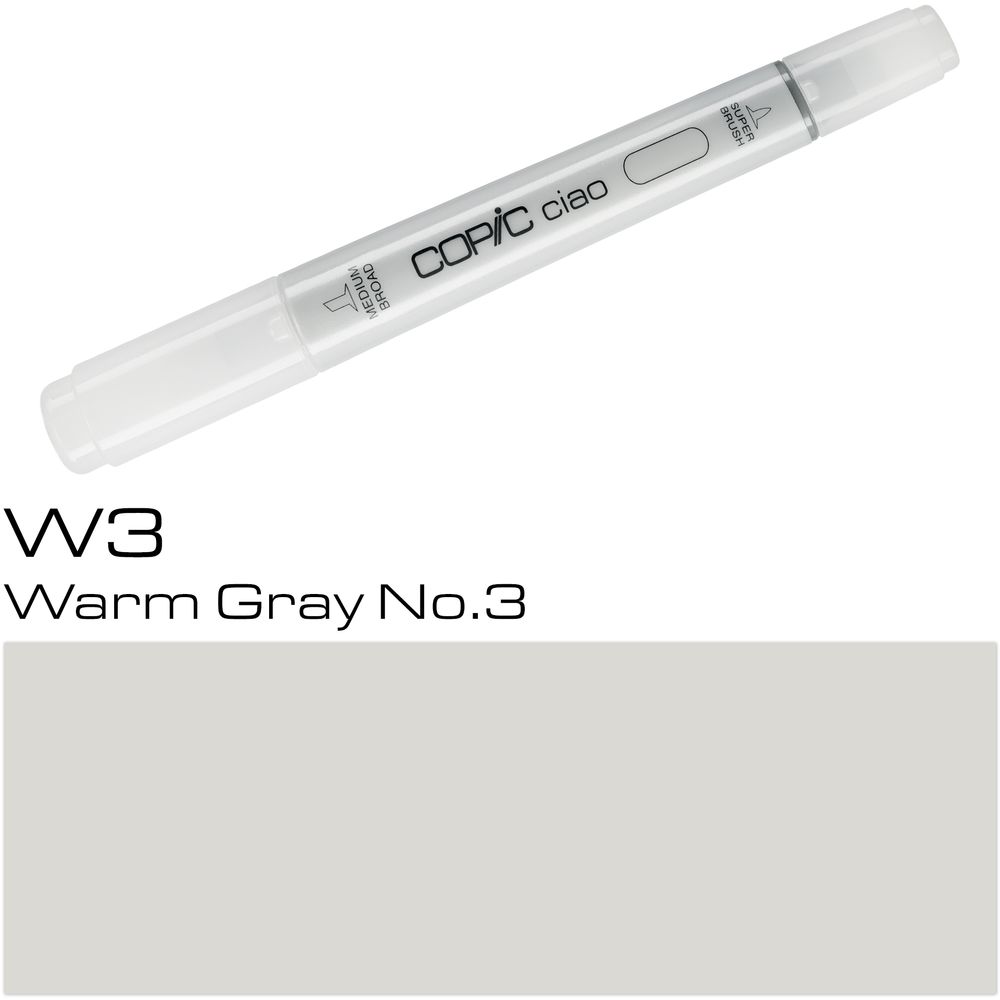 Copic Ciao Refillable Marker - W3 Warm Grey No.3