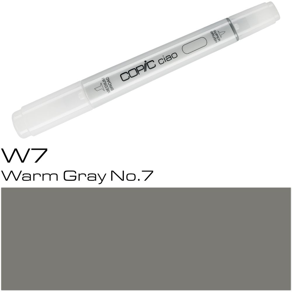 Copic Ciao Refillable Marker - W7 Warm Grey No.7
