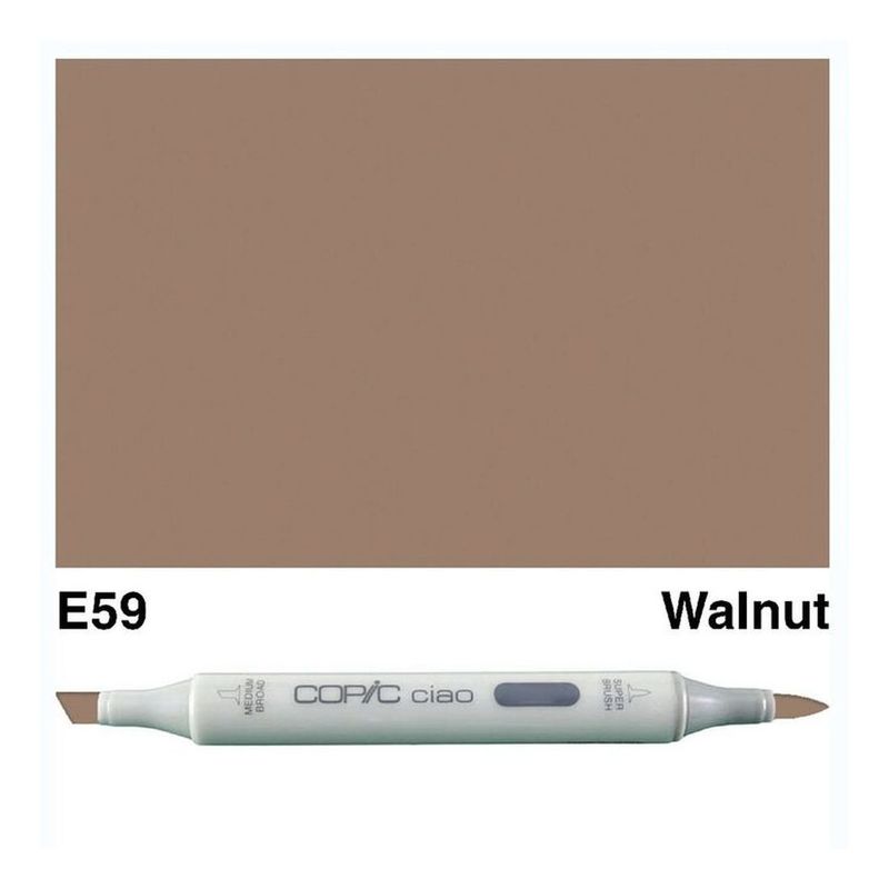 Copic Ciao Refillable Marker - E59 Walnut