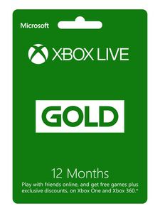 Microsoft Xbox Live Gold Subscription (UAE/KSA) - 12 Months (Digital Code)